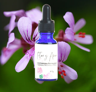 Aceite Corporal Revitalizante con Geranio, Patchouli y Pomelo 15ml