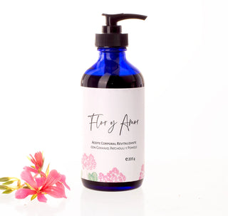 Aceite Corporal Revitalizante con Geranio, Patchouli y Pomelo 205ml