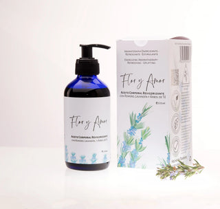 Aceite Corporal Revigorizante con Lavandín, Romero y Árbol de Té